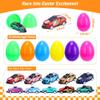 12 Pack Prefilled Easter Eggs with Toys, Cars Fidget Spinner Toys Easter Basket Egg Hunt Stuffers, Pre Filled Easter Eggs Fillers for Kids Gifts Party Favors, Goodie Bag Stuffer, Easter Prizes view 2