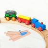 Totority Wooden Train Tracks 2Pcs Track Intersections Switch Accessories Compatible with Major Brands Educational Toy for Kids Imaginative Railway Expansion view 3