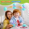 Asago Dinosaur Toys Magnetic Tiles Set - 2 Eggs, 2 Baby Dinos & 5 Large Dinosaurs for Kids 3-5, 105pcs Magnetic Building Blocks for Toddlers 1-3 4-8Magnet Tiles Educational Toy for Boys Girls view 3