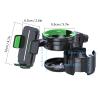 2 in 1 Cup Holder for Pram, Universal Stroller Cup Holder, Drink Coffee Cup Holder with Phone Holder Organizer for Stroller, Pushchair, Buggy, Bike (Green) view 2