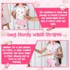 R HORSE Kid Apron and Chef Hat Set - 2Pcs Plaid Floral Adjustable Children Kitchen Toddler Apron for Girls, Role Play Chef Toy Cooking Baking Painting and Training Kit Kid Funny Cooking Birthday Gift view 4