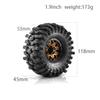 1.9 inch 1/10 RC Crawler tires 4 Pcs 118mm Replica Aluminum Wheel Rim Universal Fits most 1/10 RC Crawler cars such as SCX10 Triple TRX4 90046%t028, etc. (Gold) view 3