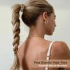 Pea Hair Tie Bracelets for Women, 12pcs Glitter Hair Elastics Rubber Bands, Decorative Ponytail Holders for Thick & Thin Hair view 3