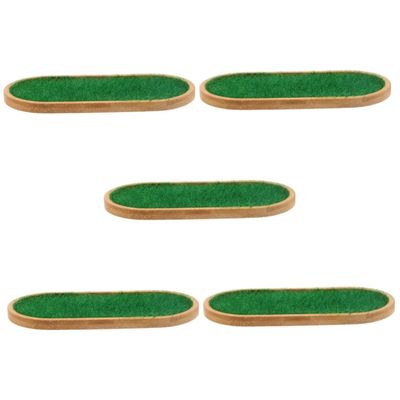 TOPPERFUN 5pcs Collections Display Grass Base Figures Holder Doll Storage Stand Home Decor Stylish