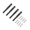 4 Pcs Hard Steel Front Rear Portal Stub Axle Drive Gear Shaft for Axial Capra Currie F9 Axle SCX10 III AR45 Axle view 1