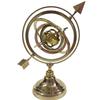 Brass Armillary Sphere Globe with Arrow, Nautical Maritime Astrolabe Globe, Home & Office Table Dcor view 1