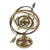 Brass Armillary Sphere Globe with Arrow, Nautical Maritime Astrolabe Globe, Home & Office Table Dcor view 4