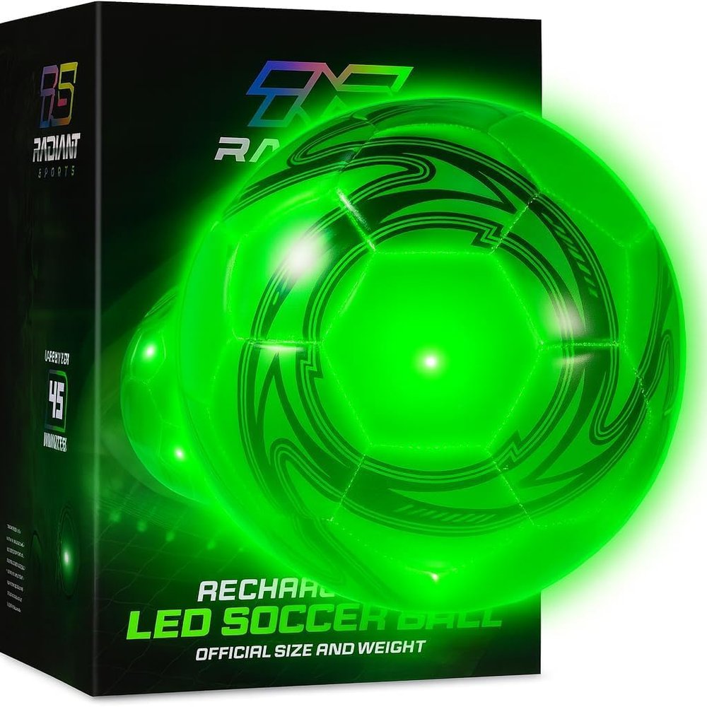 Radiant Sports LED Soccer Ball (Green, 4)
