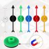 12pcs Game Spinners, 3.94 Inch Plastic Arrow Game Spinners, 6 Colors Table Top Board Game Spinner, Magnetic Twister Spinning Replacement for Classroom Whiteboard Activities DIY Projects view 4