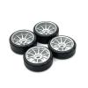 1/28 27mm Drift Tire Tyre Metal Wheel Rim for Wltoys 284131 K969 K979 K989 P929 Kyosho Mini-Z 1:28 RC Car Upgrades Parts(Red) view 3