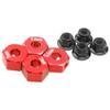 Aluminum 12mm Hex Wheel Hubs Hex Adapter & Flanged Lock Nuts & RC Differential Locker Spool Diff. Case Mount view 4