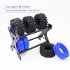 HOPLEX Super Large Soft 1.0 Inch Tire 57 * 25mm Muddy Swamp Tire with Blue Silicone Rubber Inserts for TRX4M SCX24 1/18 1/24 RC Crawler Car Upgrade view 4