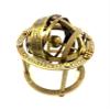 Brass Engraved Armillary Sphere Astrolabe Maritime Collectible Globe view 1