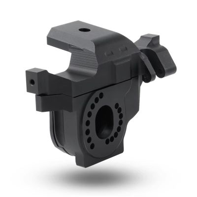 RC Cars Crawler Parts Compatible with TRX-4 for Defender 1/10 RC Crawler Upgrade Parts Aluminum Heat Sink Motor Mount Base Gearbox Radiator Holder(Black,Motor Mount and Base)