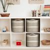 AivaToba 3 Pack Storage Basket: Toy Cotton Rope Box with Handles - Decorative Box for Clothes, Blankets, Toys, Books view 3