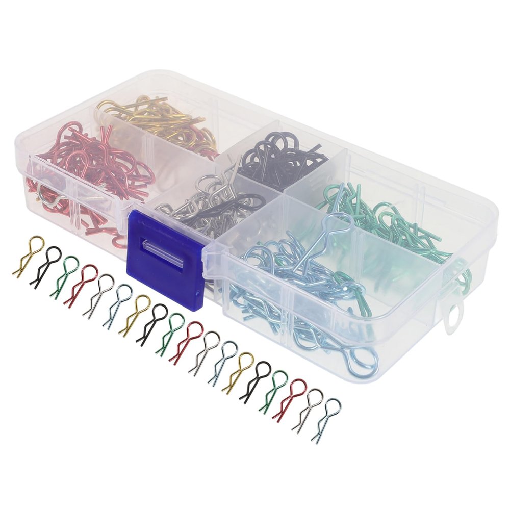 TOPPERFUN Rc Car Body Clip Pins for Scale Models Easy to Install R-pins for Secure Shell Replacement Compatible Gas Electric Rc Cars