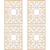 LUOZZY 20pcs Chinese Style Miniature Wooden Window Model Dollhouse Furniture Decoration DIY Crafting Mini House Accessories Sand Table Ornaments view 1