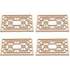 LUOZZY 20pcs Chinese Style Miniature Wooden Window Model Dollhouse Furniture Decoration DIY Crafting Mini House Accessories Sand Table Ornaments view 4