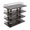 4-Tiers Model Car Display Case, 1/64 Scale Hot Diecast Wheels Display Case Toy Car Storage, Small Parking Garage Diorama Children's Birthday Presents view 1