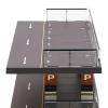 4-Tiers Model Car Display Case, 1/64 Scale Hot Diecast Wheels Display Case Toy Car Storage, Small Parking Garage Diorama Children's Birthday Presents view 3