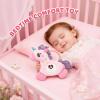 PLSFSS Baby Musical Activity Soft Toys with Sound & Light, Sensory Toys for Infant Developmental with Teether, Rattle and Textures, Soft Plush Toy for Newborn Gift 6 to 12 Months (Pink Unicorn) view 4