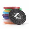 100 Personalized Plastic Diamond Chips, Print Your Image and Text, Tokens for Casino Player, Board Game, Late Night Poker Game, Party, Bar, Golf Ball Markers, Business Cards, Redemption (Black) view 1