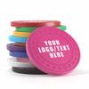 100 Personalized Plastic Diamond Chips, Print Your Image and Text, Tokens for Casino Player, Board Game, Late Night Poker Game, Party, Bar, Golf Ball Markers, Business Cards, Redemption (Rose Red) view 1