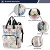KYZSXZ Colorful Floral Diaper Backpack with Insulated Feeding Bottle Insert, Large Diaper Changing Bag 11.025.9115.3 IN view 4