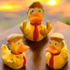2025 Double Middle Finger Duck with Ear Bandaid, Donald Trump Duck, Trump Ducks for Jeeps, Fist Trump Ducks Funny Gifts Toys for Party Favors (Fist Trump) (Fist Duck) view 2