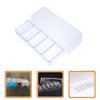 SEWACC 100pieces Multi-Function Transparent Chip Holder Case for Poker Chips Portable Storage Box with Organized Design for Easy Access for Home and Game Nights view 2