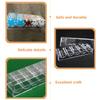 SEWACC 100pieces Multi-Function Transparent Chip Holder Case for Poker Chips Portable Storage Box with Organized Design for Easy Access for Home and Game Nights view 4