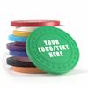 100 Personalized Plastic Diamond Chips, Print Your Image and Text, Tokens for Casino Player, Board Game, Late Night Poker Game, Party, Bar, Golf Ball Markers, Business Cards, Redemption (Green) view 1