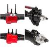 1 Set Metal Front and Rear Complete Axles for 1/18 RC Car Crawler TRX4M Defender Bronco K10 Chassis Upgrade Parts (Red Black) view 3