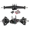 1 Set Metal Front and Rear Complete Axles for 1/18 RC Car Crawler TRX4M Defender Bronco K10 Chassis Upgrade Parts (Red Black) view 4