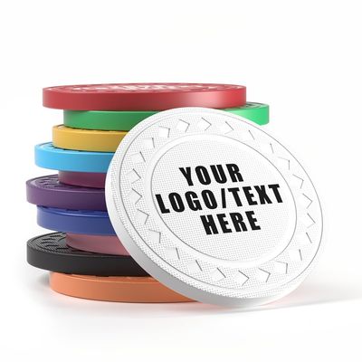 100 Personalized Plastic Diamond Chips, Print Your Image and Text, Tokens for Casino Player, Board Game, Late Night Poker Game, Party, Bar, Golf Ball Markers, Business Cards, Redemption (White)