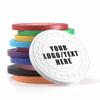 100 Personalized Plastic Diamond Chips, Print Your Image and Text, Tokens for Casino Player, Board Game, Late Night Poker Game, Party, Bar, Golf Ball Markers, Business Cards, Redemption (White) view 1