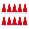 10pcs Tableware Holder Christmas Santa Hats Fork Tableware Holder Dinner Table Decorations Kitchen Accessories view 1
