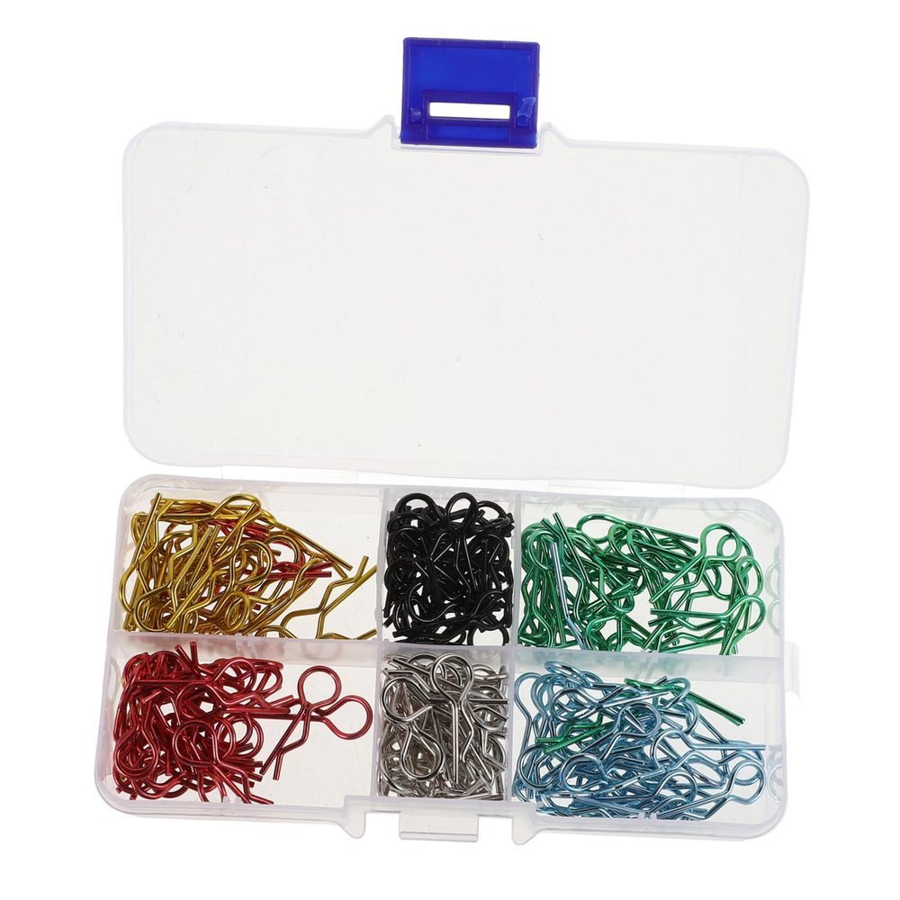 GRIRIW Rc Car Body Shell Clips for Scale Models Easy to Install Remove Secure Hold for Racing Compact Storage Box Included
