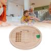 Dice Tray,Wooden Dice Rolling Tray,Round Wood Dice Board,Improve Math Skills Wooden Classic Dice Game Tray for Family Game (Round 30cm) view 3