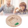 Dice Tray,Wooden Dice Rolling Tray,Round Wood Dice Board,Improve Math Skills Wooden Classic Dice Game Tray for Family Game (Round 18cm) view 2