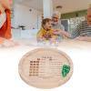 Dice Tray,Wooden Dice Rolling Tray,Round Wood Dice Board,Improve Math Skills Wooden Classic Dice Game Tray for Family Game (Round 18cm) view 3