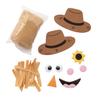 Fun Express 4 3/4" x 4" Air Dry Clay Harvest Scarecrow Craft Kit - Makes 12 view 2