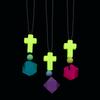 Fun Express Glow-in-the-Dark Religious Be the Light Sensory Necklaces - 12 Piece view 1