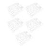 Alomejor 5 Pack Bases 6inch Doll Model Stand Stable Display Holder for Action Figures (Transparent) view 1