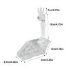 Alomejor 5 Pack Bases 6inch Doll Model Stand Stable Display Holder for Action Figures (Transparent) view 4