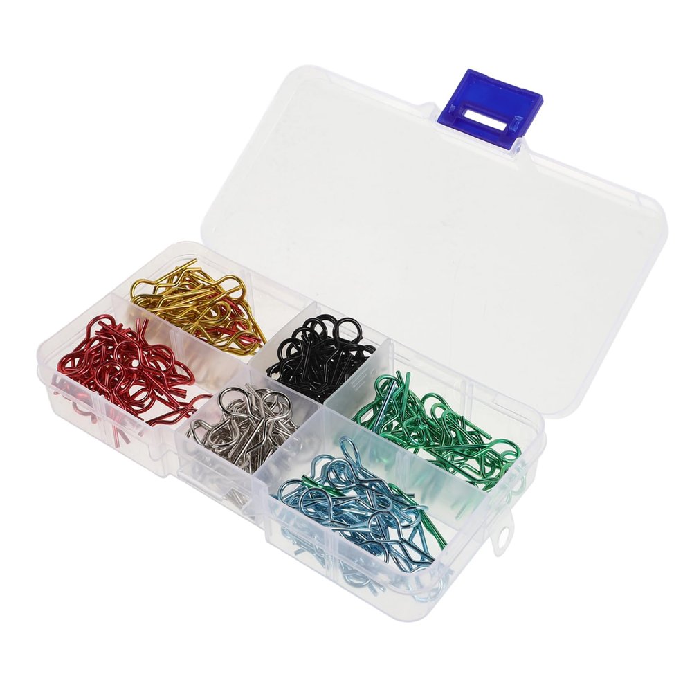 ULTECHNOVO Rc Body Clips for Scale Cars Easy Use Shell Retainers Organized Storage Box Included for High-