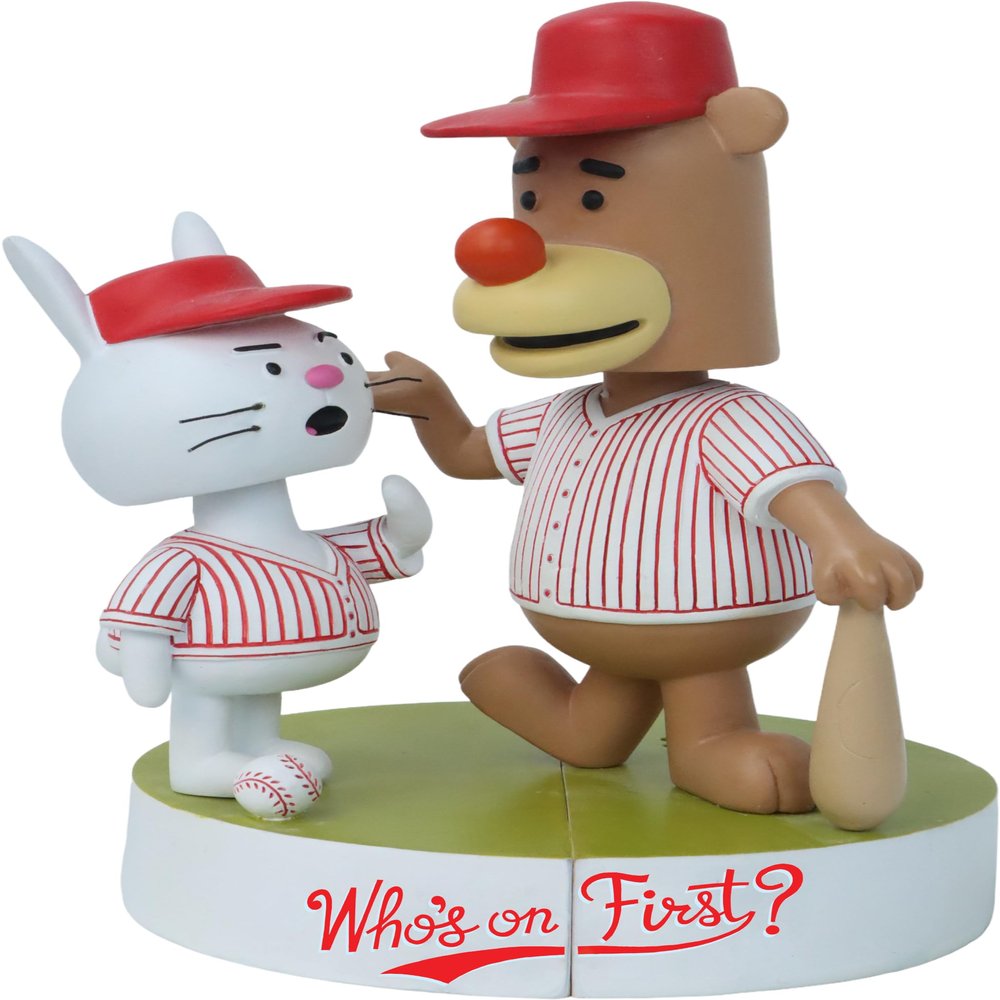 Abbott & Costello Who's On First? Book Character Talking Bobblehead