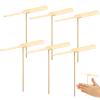 Hemoton Bamboo Dragonfly Toy - 6.6 Inch Wooden Hand Propeller Flying Toy for Kids Outdoor Interactive Activity view 1