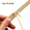 Hemoton Bamboo Dragonfly Toy - 6.6 Inch Wooden Hand Propeller Flying Toy for Kids Outdoor Interactive Activity view 3