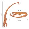 Baby Bed Toy Holder Rattles Bracket Crib Music Box Holder Newborn Crib Arm Bracket 360 Degrees view 3